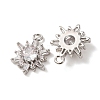 Brass Micro Pave Cubic Zirconia Pendants KK-A295-05P-2