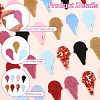32Pcs 8 Colors Acrylic Wine Glass Charms AJEW-CJ0001-69-3