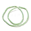 Frosted Imitation Jade Glass Beads Strands GLAA-P058-07A-08-2