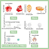 Mixed Styles Electroplate Glass Beads EGLA-SC0001-34-2