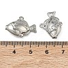 304 Stainless Steel Pendants STAS-P446-13B-P-3
