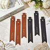 6Pcs 2 Colors PU Leather Bookmarks AJEW-SP0002-26-3