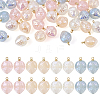 40Pcs 4 Colors Imitation Gemstone Acrylic Pendants SACR-TA0001-22-1