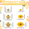 36Pcs 6 Styles Plastic & Resin Cabochons FIND-LP0003-73-2