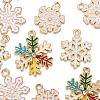 24Pcs 4 Style Alloy Enamel Pendants FIND-LS0001-10-NR-5