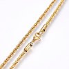 304 Stainless Steel Rope Chain Necklaces X-NJEW-F226-03G-03-2