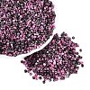 Opaque Picasso Cylinder Glass Beads SEED-Q039-06A-09-1