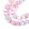 Anti-Tarnish Electroplate Glass Beads Strands GLAA-T025-6mm-14I-4