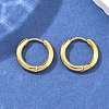 Ion Plating(IP) 304 Stainless Steel Huggie Hoop Earrings LS-EJEW-F111B-16mm-G-5