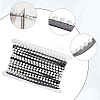 5Yards Polyester with Plastic Pearl Ribbon OCOR-CY0004-14A-6