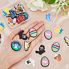 SUPERFINDINGS 56Pcs 14 Style Easter Theme PVC Plastic Cabochons KY-FH0001-21-3
