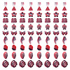 125G Gradient Color Transparent Glass Beads GLAA-TA0003-58D-1