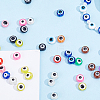900Pcs 15 Colors Opaque Resin Beads RESI-PA0001-12-7