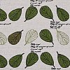 Leaf Pattern Printed Polyester Fabric Sheets DIY-WH0158-63B-12-2