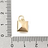 Brass Micro Pave Clear Cubic Zirconia and Glass Pendants KK-N289-04G-3