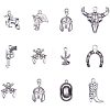 Western Charms Tibetan Style Alloy Pendants TIBEP-PH0001-05AS-1