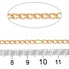 Handmade Brass Enamel Oval Link Chains CHC-L053-08G-10-2