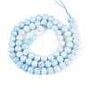 Anti-Tarnish Electroplate Glass Beads Strands GLAA-N056-6mm-10-3
