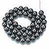 Non-magnetic Synthetic Hematite Beads Strands G-Q892-10mm-3