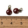 Brass Ename Charms KK-H487-22AB-04-3
