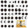 Olycraft 144Pcs 24 Style Glass Doll Craft Eyes Cabochons DIY-OC0011-83A-1