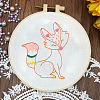DIY Fox Painting Embroidery Beginner Kits WG75383-01-1