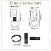 GOMAKERER Belt Ring Keeper Keychain Making Kit DIY-GO0001-76-2