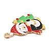 Christmas Theme Alloy Enamel Pendants X-ENAM-C016-02D-3