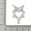 304 Stainless Steel Bat Wings Heart Links Connector Charms X-STAS-S186-13P-3