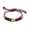 Unisex Adjustable Korean Waxed Polyester Cord Braided Bead Bracelets Sets BJEW-JB04671-1