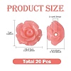 20Pcs Synthetic Coral Carved Dyed Beads SHEL-FS0001-10-4