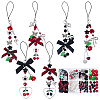 DIY Cherry Polyester Mobile Strap Making Kits DIY-SC0033-68-1