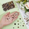 300Pcs 15 Styles Tibetan Style Alloy 4-Petal Bead Caps TIBE-PA0001-21-3
