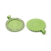 Alloy Pendant Cabochon Settings LS-PALLOY-WH0066-33C-2