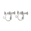 316 Surgical Stainless Steel Clip-on Earring Findings X-STAS-Z127-02P-1