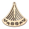 Hollow Wood Big Pendants WOCR-PW0003-83I-1