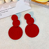 3-Round Alloy Dangle Stud Earrings FS-WG460DD-11-1
