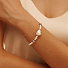 Natural Shell Pearl Beaded Bracelets BJEW-L692-007G-3