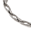 304 Stainless Steel Hollow Cross-Linked Chain Bracelets for Men BJEW-JB12294-02-3