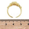 Brass Micro Pave Cubic Zirconia Cuff Open Rings RJEW-C163-04G-5