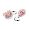 Natural Rose Quartz Keychain KEYC-C050-01B-RS-2