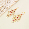 Brass Oval Tassel Hoop Earrings CQ4366-3