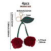 Cherry Imitation Leather Fibre Soft Pendant Decorations AJEW-WH0314-761-2