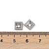 304 Stainless Steel Rhinestone Cabochon Settings STAS-G356-04P-04-3