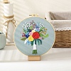 DIY Bouquet Pattern Embroidery Kit DIY-O021-14A-1