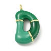 Brass Enamel Pendants KK-E093-03G-D-1