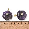 Natural Amethyst Faceted Pendants GG-CBA67BD-01G-M-3