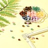175Pcs 7 Styles Round Natural Tiger Eye & Green Aventurine & Red Jasper & Topaz Jade & Dyed Persian Jade & Blue Spot Jasper & Yellow Jade Box Sets DIY-FS0007-08-10