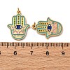 304 Stainless Steel Enamel Pendants STAS-U061-29G-3
