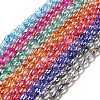 Electroplate Transparent Glass Beads Strand GLAA-G088-06-1